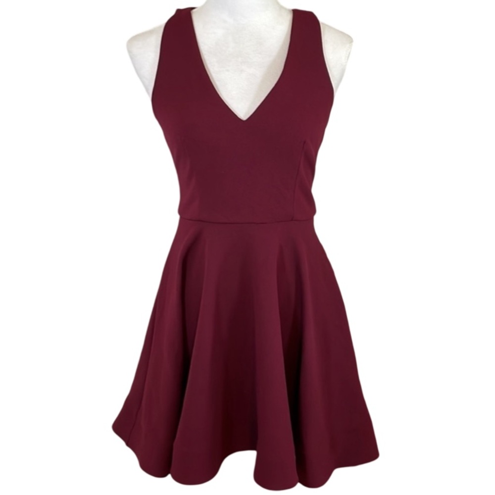 Burgundy Sleeveless Dress
